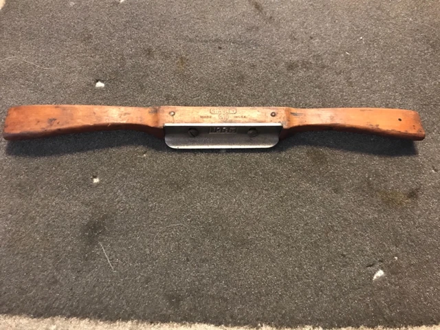 Rare Vintage Stanley Sweet Heart BoxWood Handle No.85 Razor Edge Spoke Shave