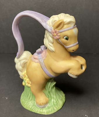 Cute mini Prancing horse pony Child's teapot creamer porcelain with lid