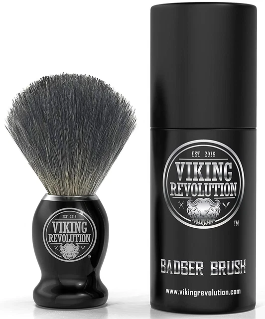 Badger Hair Shaving Brush- Shave Brush for Wet Shave Using Shaving Cream & Soap-