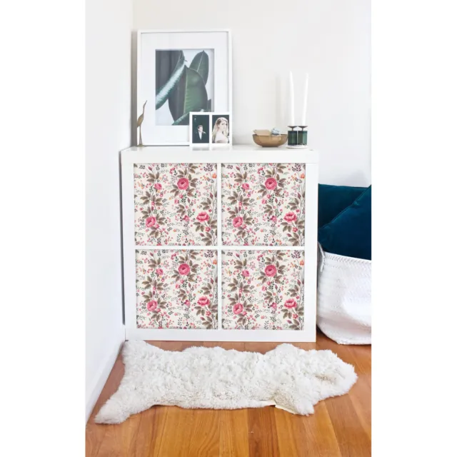 Decals for Kallax / Expedit IKEA Vintage Rose Floral Garden furniture decor