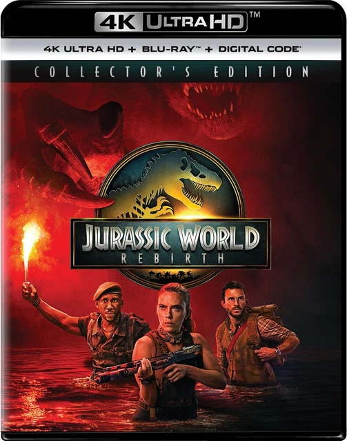 JURASSIC WORLD REBIRTH [4K + Blu-ray + Digital, 2025] w/Features ...