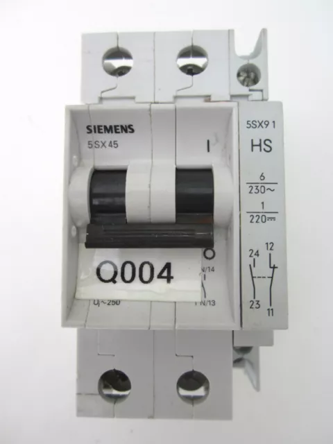 Siemens 5SX45 CIRCUIT Breaker 2 Pole GREAT CONDITION! 5SX91 HS