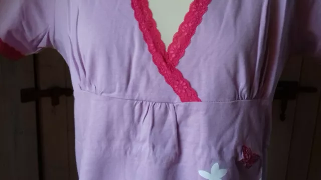 Pyjama de grossesse manches courtes marque Rose Pomme Taille 3 rose parme 3