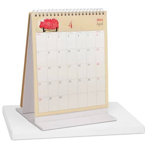 SMALL DESK CALENDAR 2024 Standing Flip Calendar 9 x 7 inch Nov. 2023