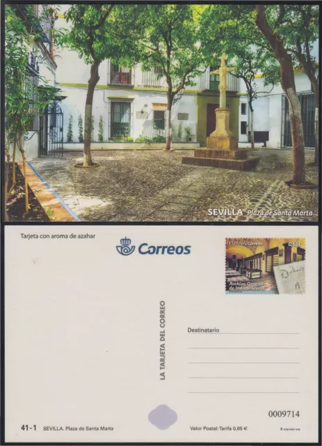 España Tarjetas del Correo y de Iniciativa Privada 136 2018 Plaza de Santa Mart