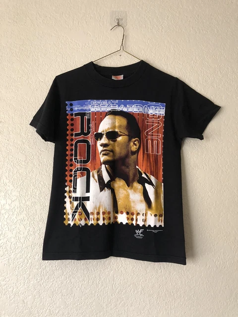 Vintage 1990s WWF The Rock Rare T Shirt Medium ECW Wcw NWO Wrestling Dwayne