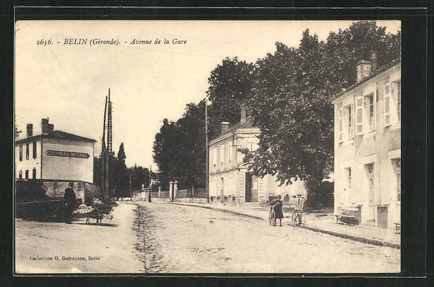 CPA Belin, Avenue de la Gare