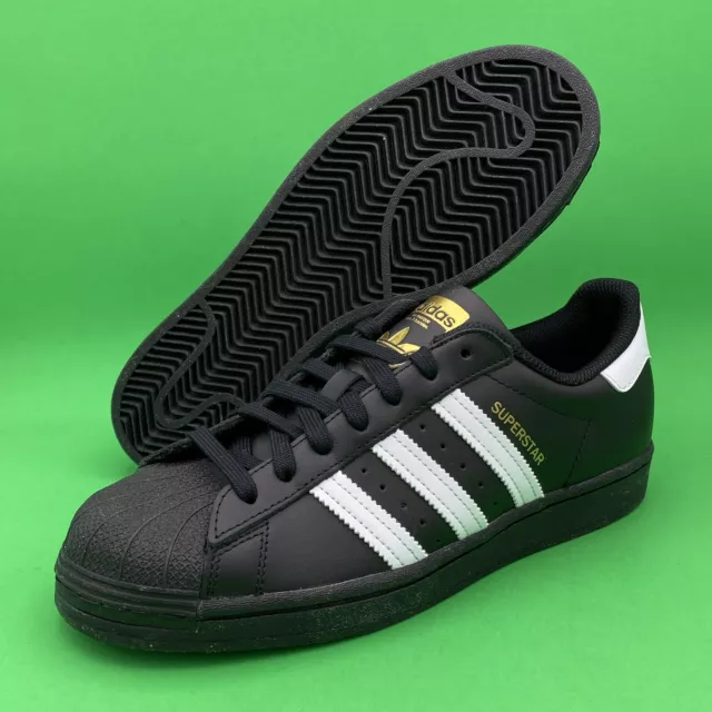 adidas Originals Mens Superstar Shoe Core Black/ White/Core Black size 8 EG4959