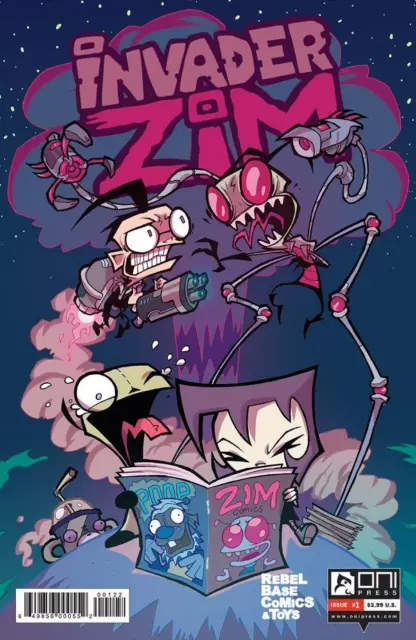 INVADER ZIM #1 Oni Press REBEL BASE COMICS Variant Enter the Florpus NETFLIX NM