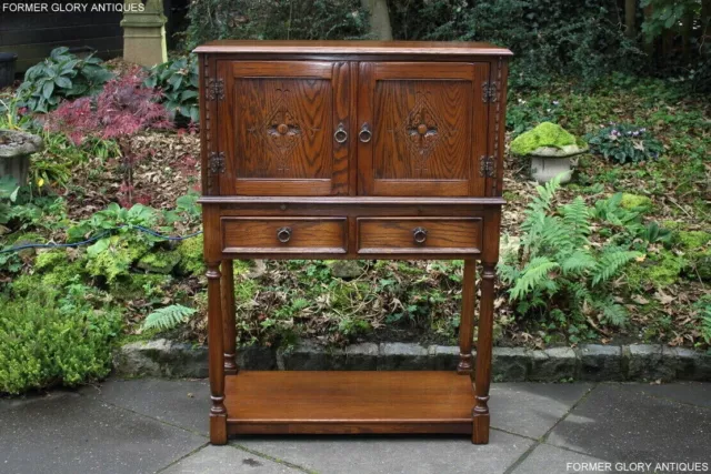 A Jaycee Autumn Gold Oak Drinks Wine Cocktail Cabinet Cupboard Sideboard Dresser