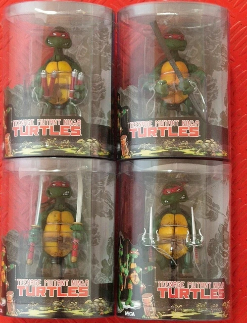 NECA TMNT Teenage Mutant Ninja Turtles Red Headband Action Figures new in Box