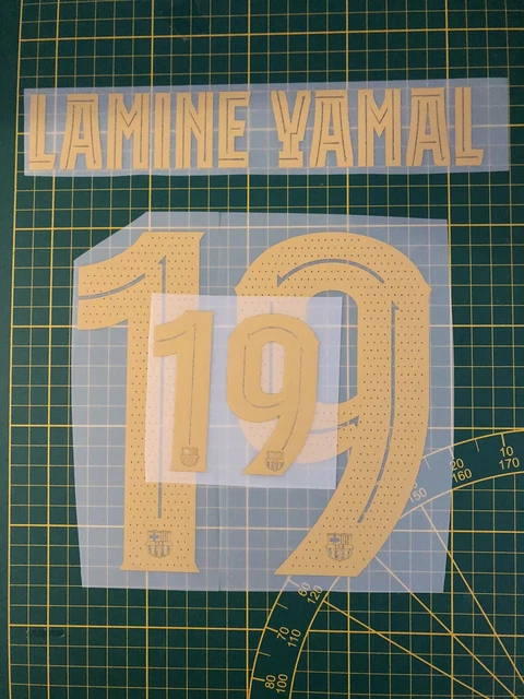 Flocage LAMINE YAMAL #19 2024 2025 Domicile Barcelone Version