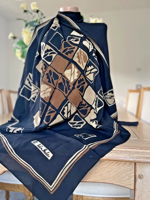 Foulard/Carré/Chale☆En soie 100%- hand rolled☆Silk SCARF Schaal | UK