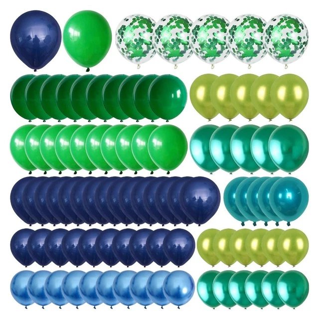 DARK GREEN BLUE Navy Blue Balloon Garland Kit Chrome Blue Balloons Boys