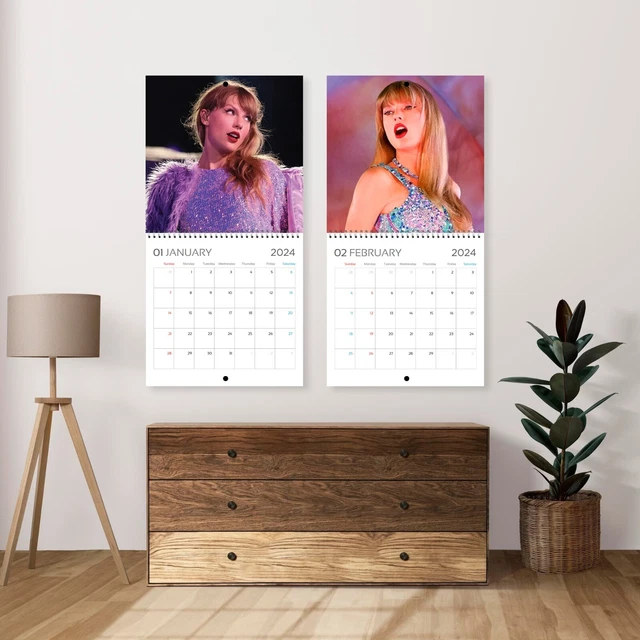 TAYLOR SWIFT THE Eras Tour Calendar 2024 Taylor 2024 Celebrity Wall