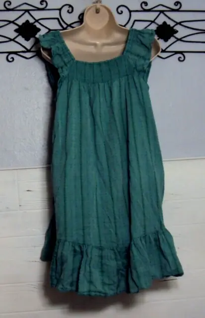 LC Lauren Conrad Dress Size M Green Short Sleeve Square Neck 2
