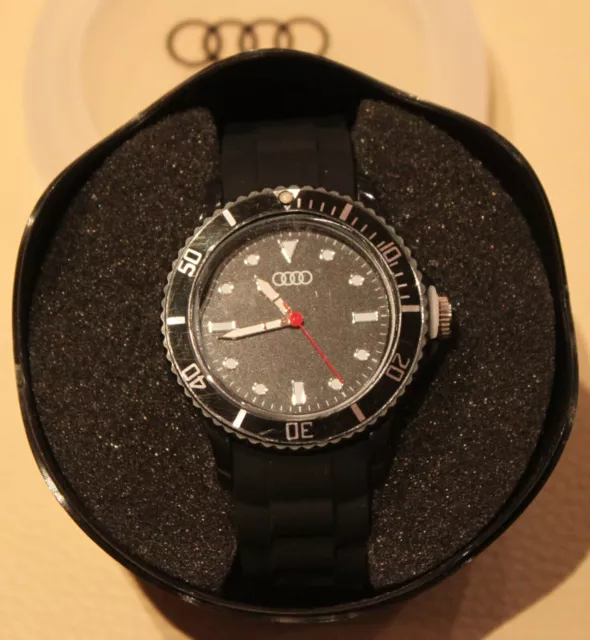 Audi collection 3102200500 Chronograph Armbanduhr Uhr Wechselarmband Herren,  schwarz : : Fashion