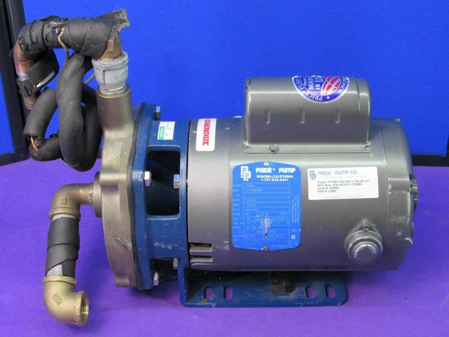 Prince Pump 1324BA 1HP 110-220v 11.6/5.8A 2850 RPM 56J Frame For Parts or Repair