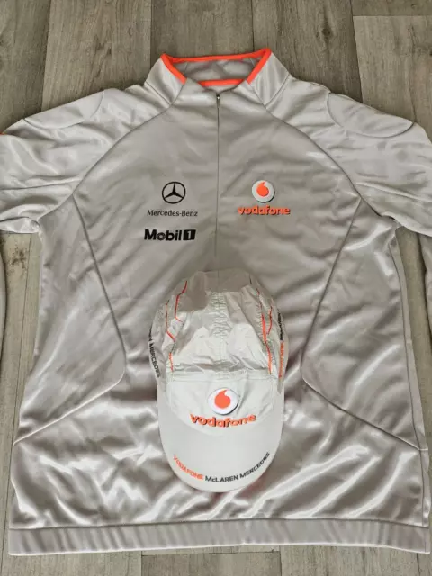 Veste XL Vodafone McLAREN MERCEDES + la Casquette (Vintage)