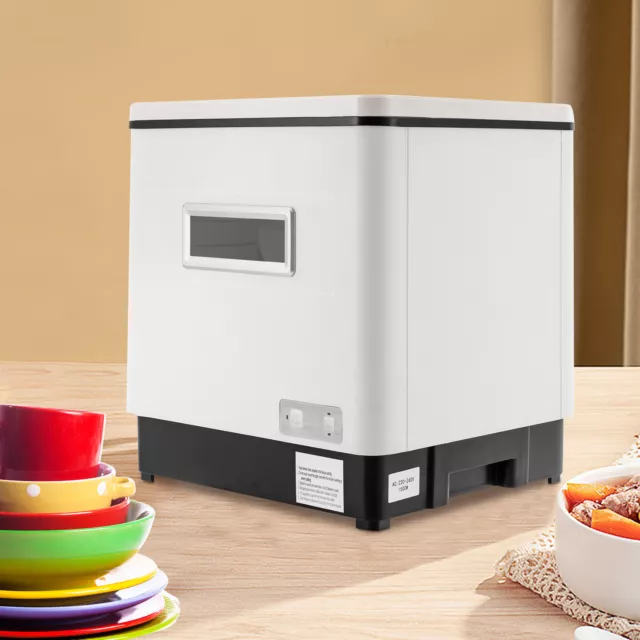  Mini lavavajillas doméstico, fregadero inalámbrico, sin  instalación, 18 W, presión de alta velocidad, vibración ABS para cocina  (verde) : Electrodomésticos