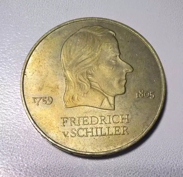 Germany Gedenkmünze 20 Mark „Friedrich Schiller 1759-1805“ - DDR