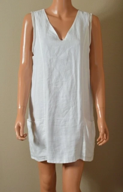 Robe Chemise Robe Classe Et Chic Zara ROBE BLANCHE EN Lin Voile