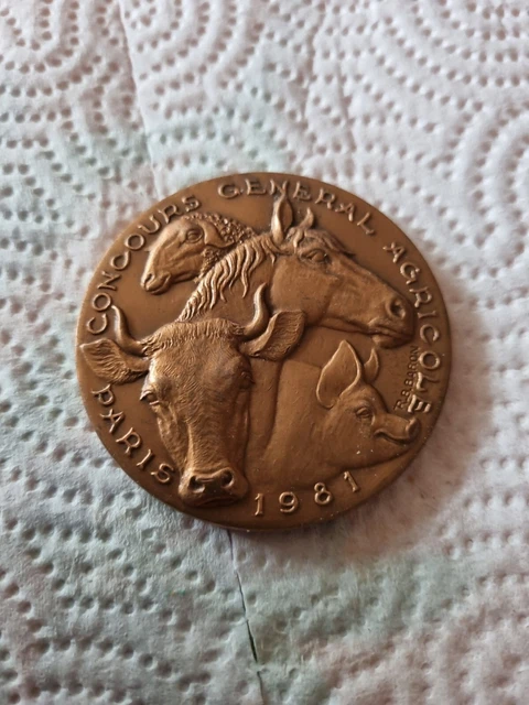 Médaille concours agricole sous commissaire