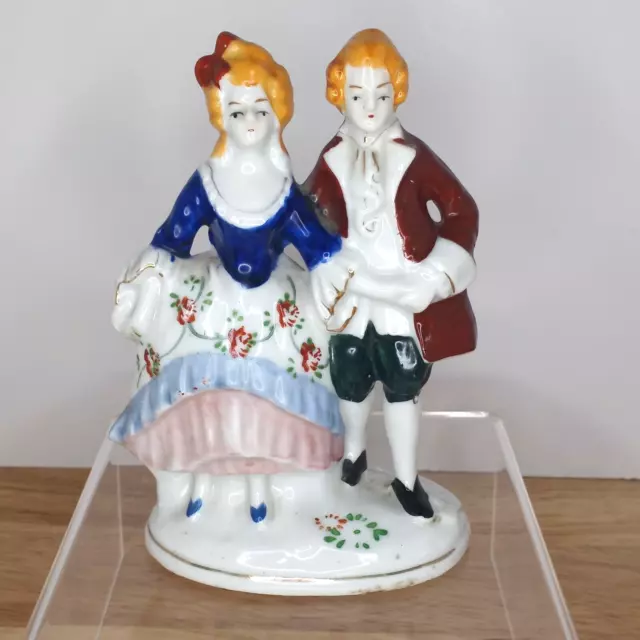 Vintage Ceramic Figurine Couple  Made In Occupied Japan 1950 - 1959