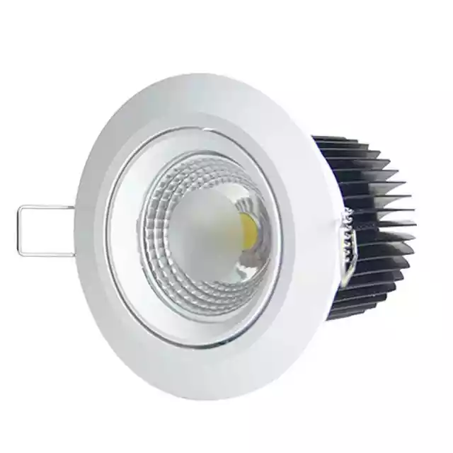 Citizen LED Downlight Kit - 10W COB - Dimmable Warm White - Round White Frame