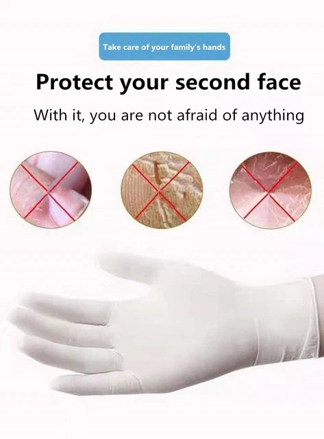 Top-quality Nitrile Gloves White Latex Nitrile Parts Replacement Tools