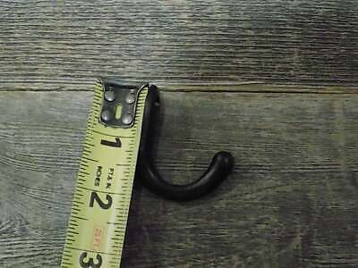 Antique Cast Iron Wall Hooks Black Small Cup Coat Hat Towel Hanging Set of 10 3