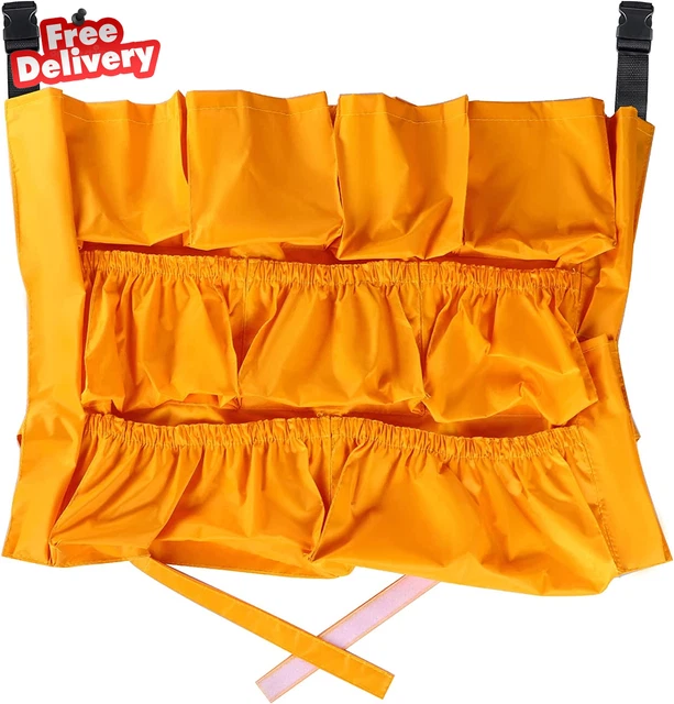 Trash Can Caddy Bag, 12 Pockets Garbage Bin Caddy Organizer for Cleaning Tools a