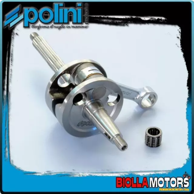 210.0047 Albero Motore Polini Piaggio Typhoon 50 (2001-2010) Biella 80 - Sp.12 P