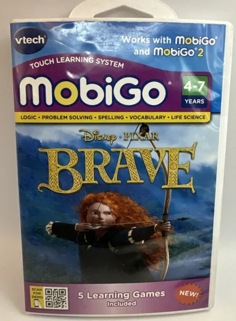 VTech MobiGo Software Cartridge Disney Pixar Brave 5 Learning Games