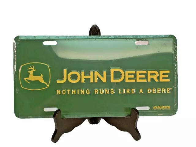 John Deere Green License Plate, "Nothing Runs Like A Deere"