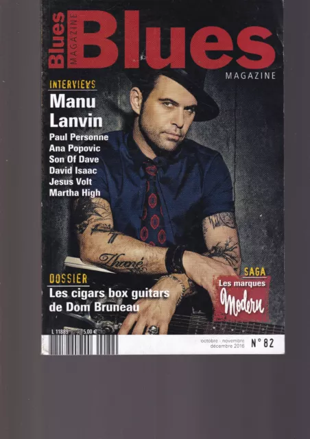 Blues Magazine N°82 Manu Lanvin / Les Marques Modern / Dom Bruneau / P. Personne