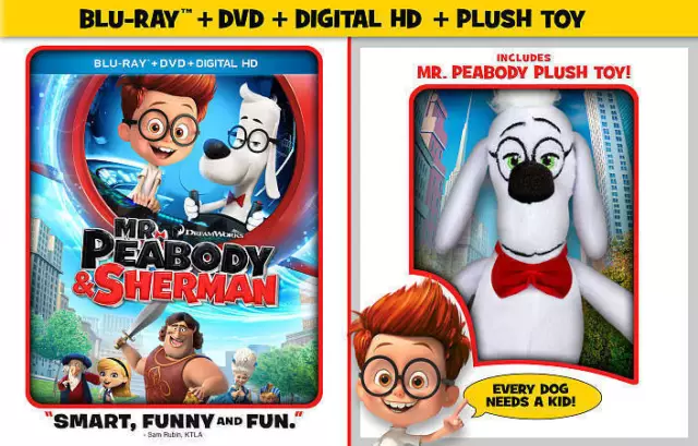 Mr. Peabody & Sherman (Blu-ray + DVD + Digital HD) (Includes Mr. Peabody Plush T
