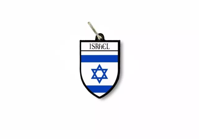 keychain key chain ring flag national souvenir shield israel