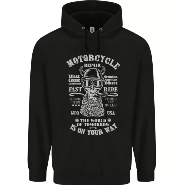 Felpa con cappuccio riparazione moto biker bambini