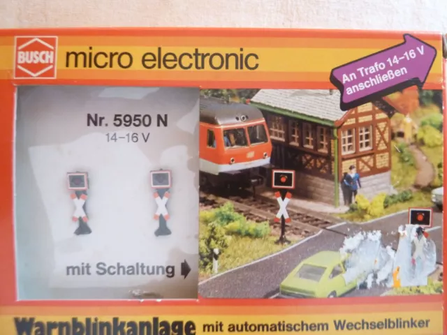 Busch Micro electronic 5950 N Warnblinkanlage mit autom.  Wechselblinker neu OVP