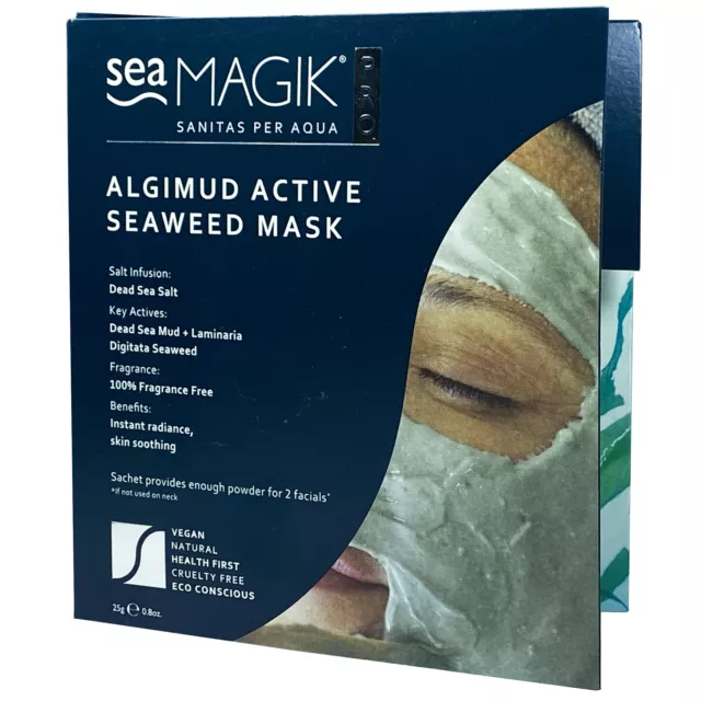 Dead Sea Spa Magik Algimud Actif Algues Masque 25g (Paquet De 2)