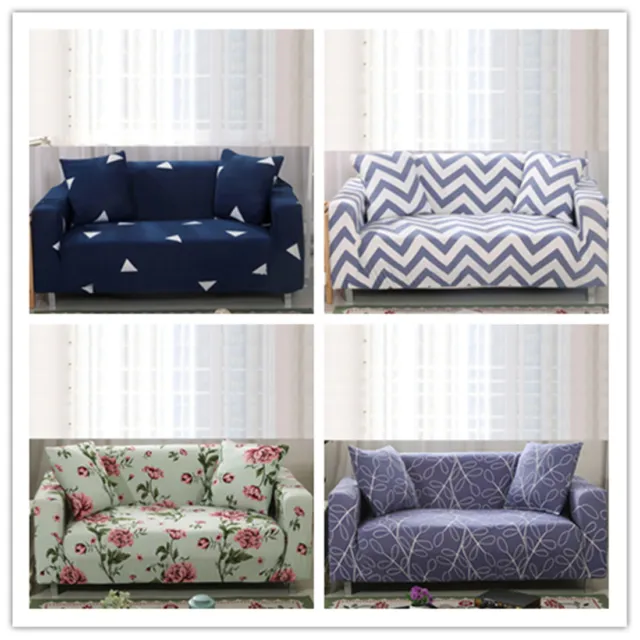Cubierta elástica 1 2 3 4 plazas impresión decoración sofá elástico protección Slipcov @ ❥