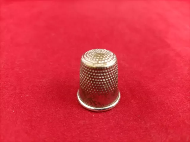 Unmarked Sliver Thimble - 6444 OA