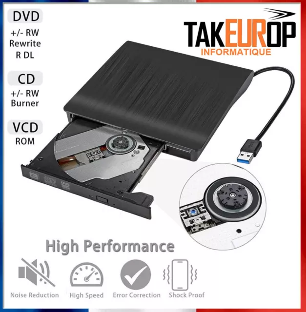 Graveur CD/DVD externe ultramince de Verbatim