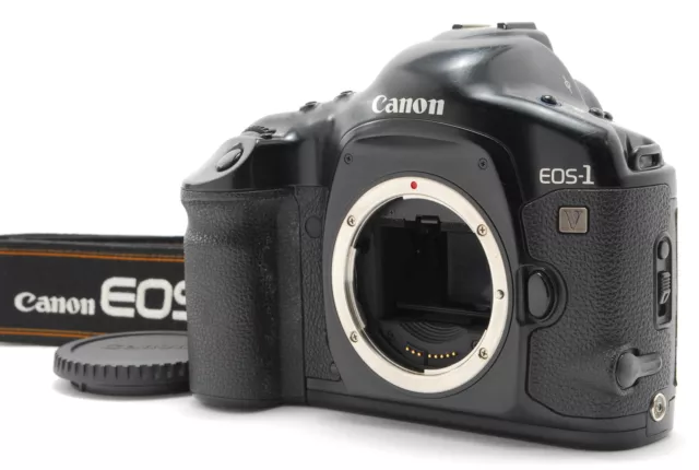 [OPT MINT/ Strap] Canon EOS-1V EOS 1V Black Body 35mm SLR Film Camera From JAPAN