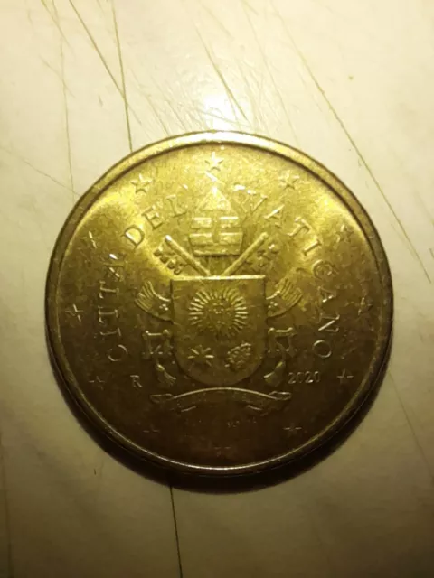 50 Centesimi Città del Vaticano - 2020 - Moneta rara - Italia 