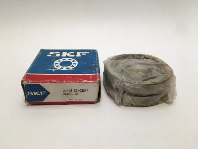 SKF 22308-CC/C3W33 Spherical Roller Bearing 40x90x33mm 22308 CC CJ C3 W33 USA