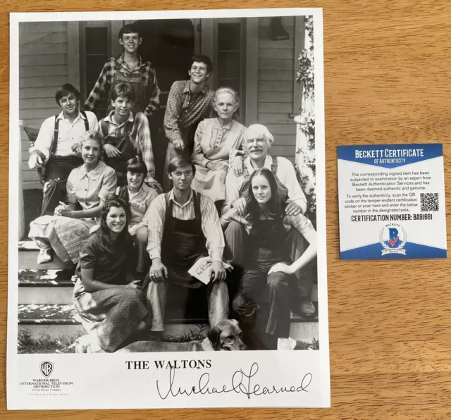 Michael Learned Signed Autographed The Waltons 8x10 Photo Beckett BAS Certified