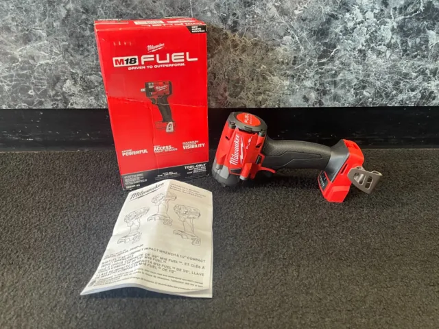 NEW! Milwaukee 2855P-20 1/2" Compact Impact Wrench w/ Pin Detent TOOL ONLY