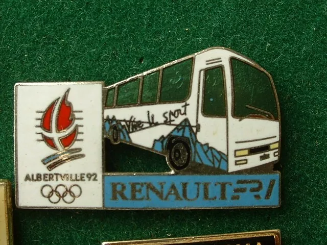 Pin's J.o Albertville 92 - Bus Renault Fr1